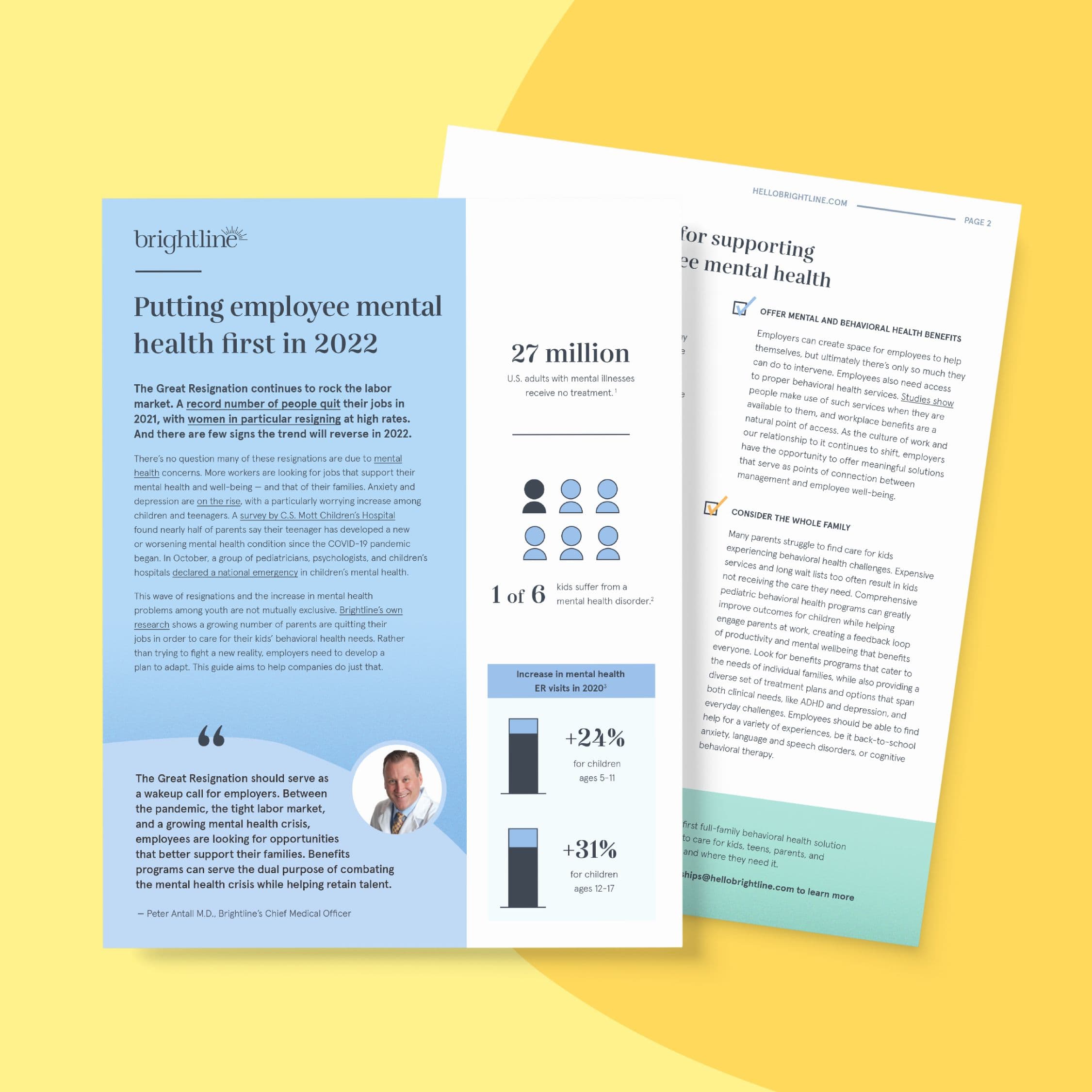Brightline employee mental health 2022 guide