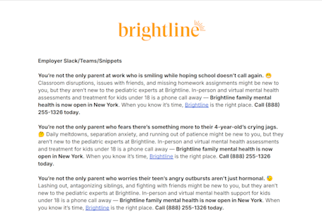 Image of Example Slack and Teams messages