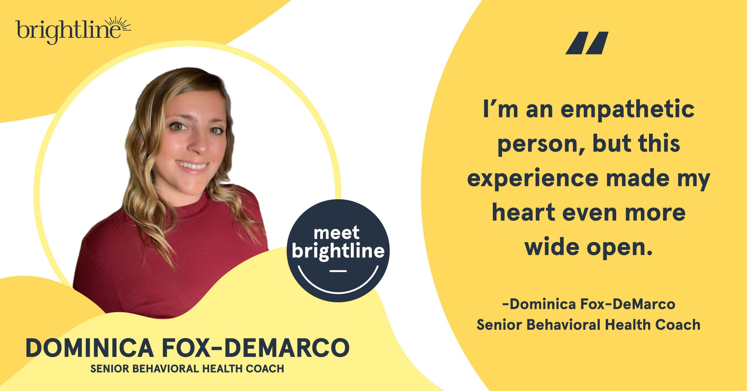 Dominica Fox-DeMarco Brightline behavioral health coach