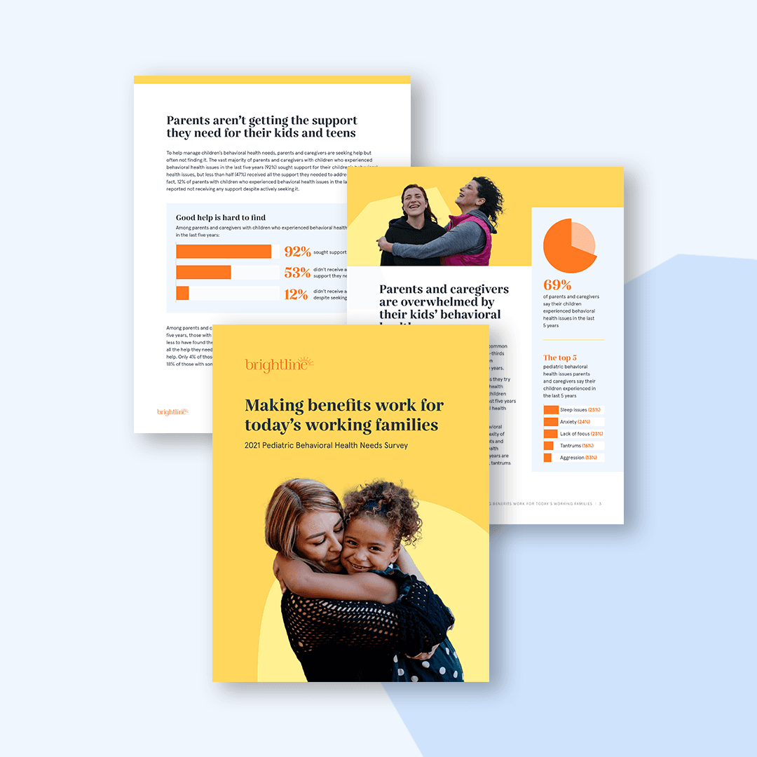 Brightline 2021 Pediatric Behavioral Health Needs Survey